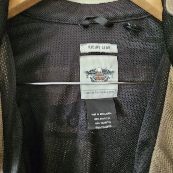 Harley Davidson Riding Gear Jacket Mesh Embroidered 1905 LARGE‎ - Picture 8 of 9